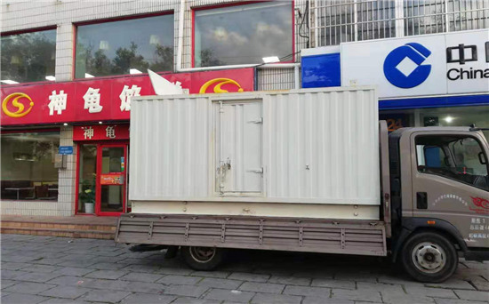 定城镇出租发电机施工案例